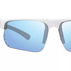 REVO RE1025 09 BL CUSP Clear Cloudy White Frame w POLARIZED Blue Water Lens Suns
